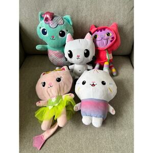 DreamWorks Gabby’s Dollhouse Stuffed Characters Plush Toy Lot